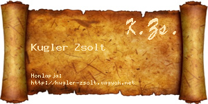 Kugler Zsolt névjegykártya